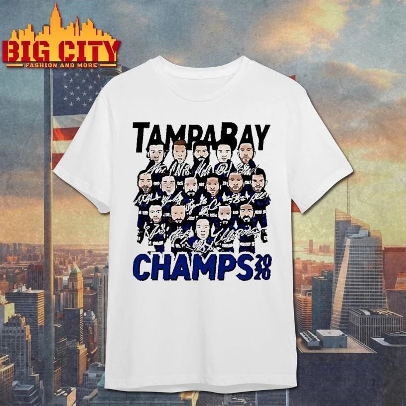 Tampa Bay Champs 2020 Illustration Hockey Team White Shirt