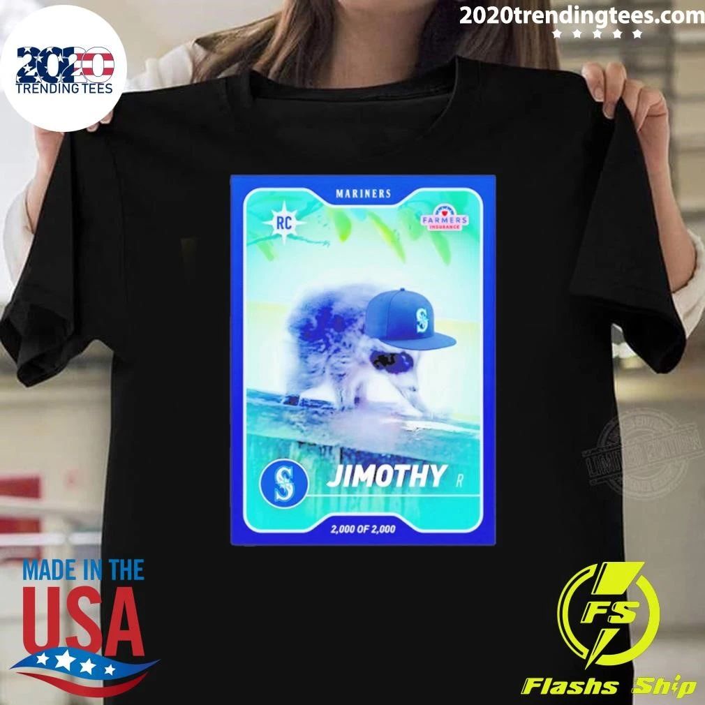Jimothy Seallte Mariners Jimothy Night Rookie Card Shirt