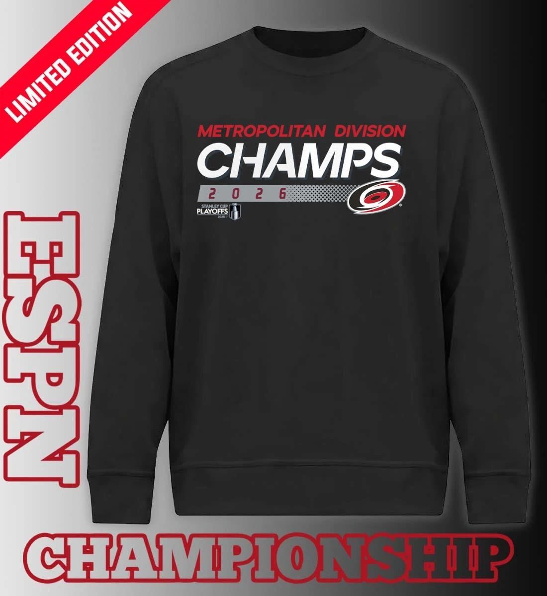 Carolina Hurricanes 2026 Metropolitan Division Champions Shirt