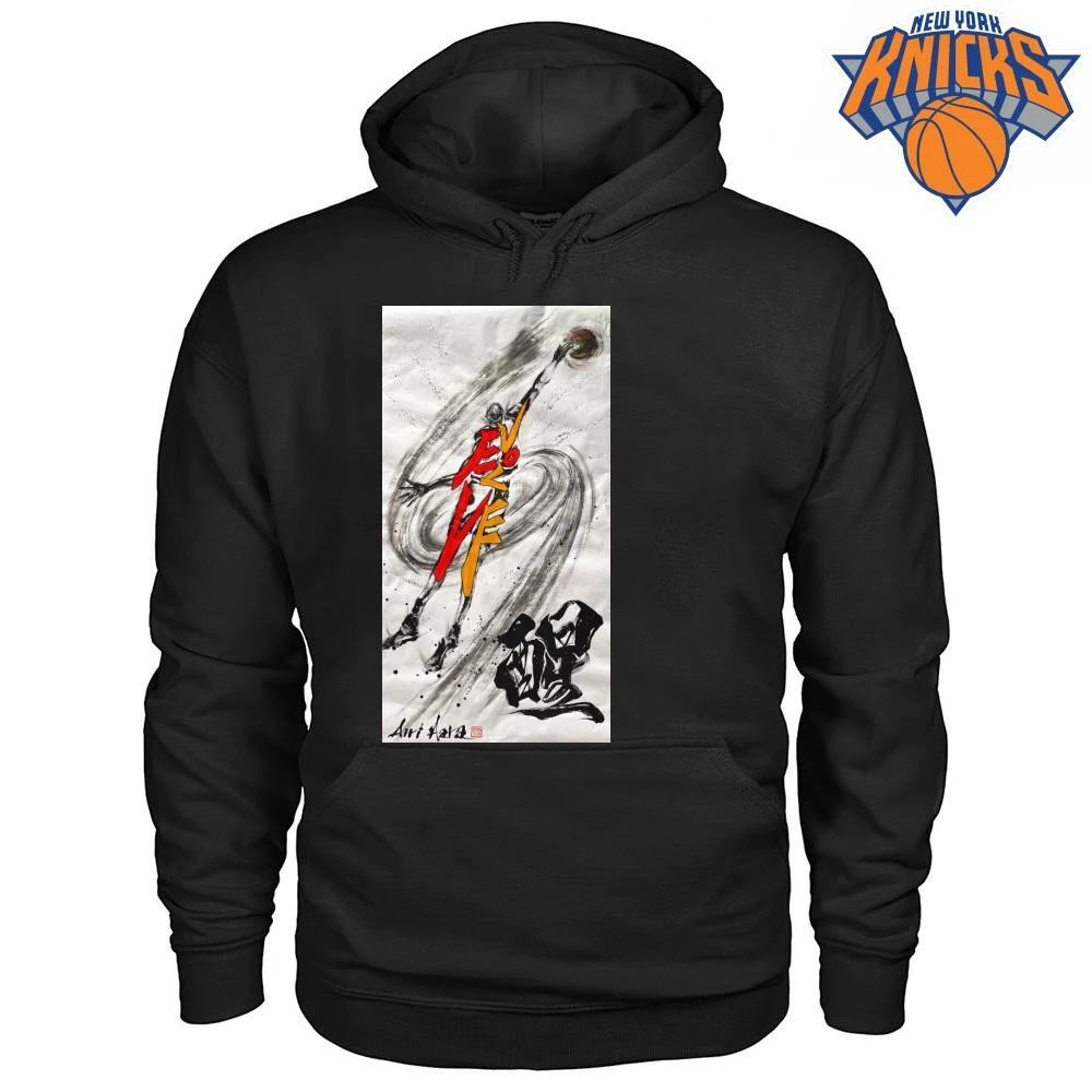 Victor Wembanyama Takeoff Airi Hara Japanese Calligraphy Ink Art Basketball Shirt