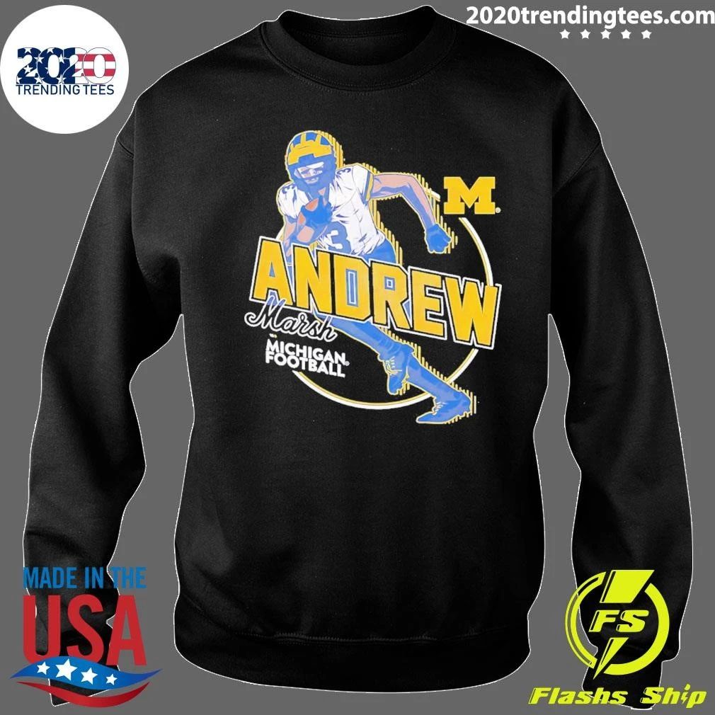 Andrew Marsh Michigan Wolverines Football Athlete Motion shirt