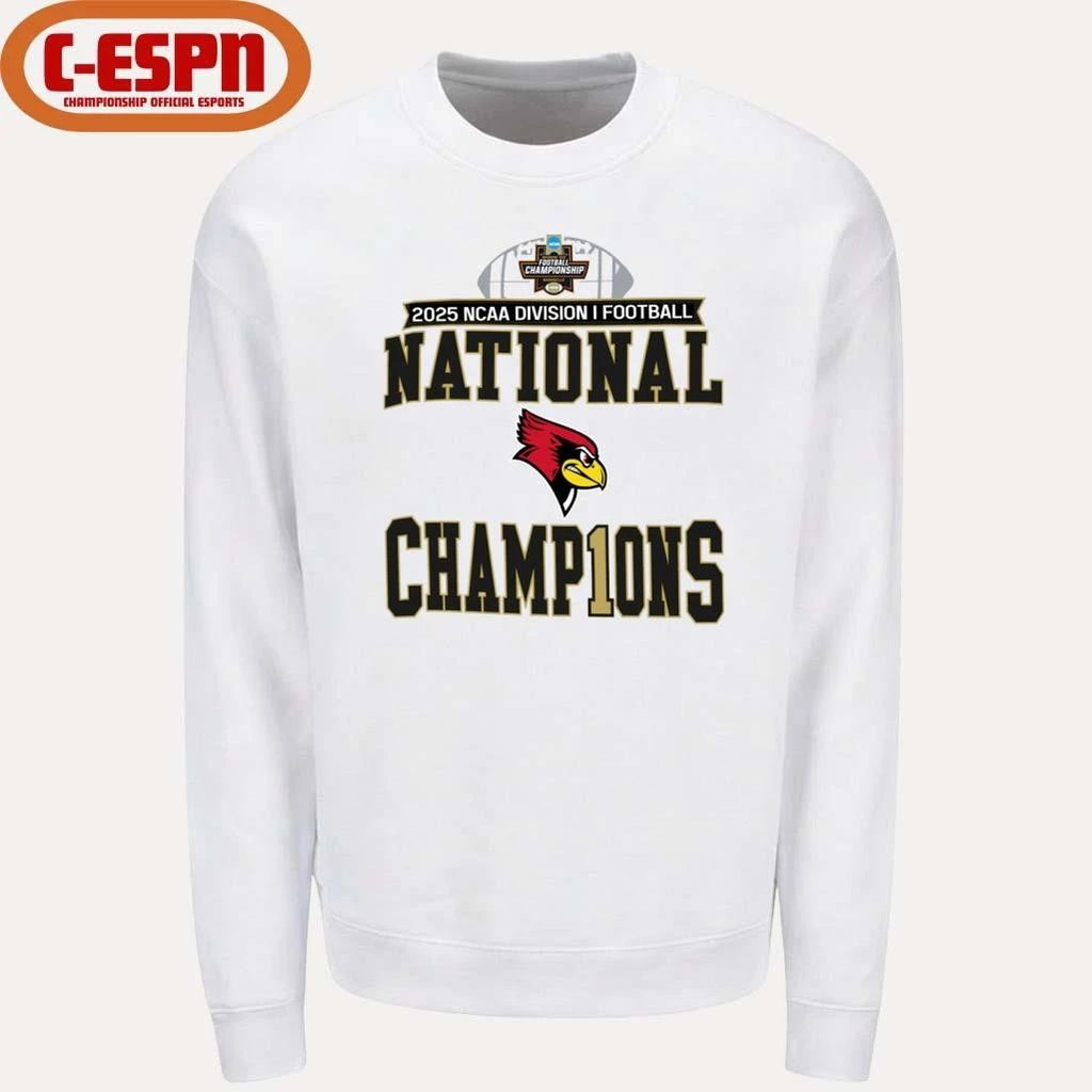 Illinois State Redbirds 2025 NCAA DI Football National Champions Locker Room T-Shirt