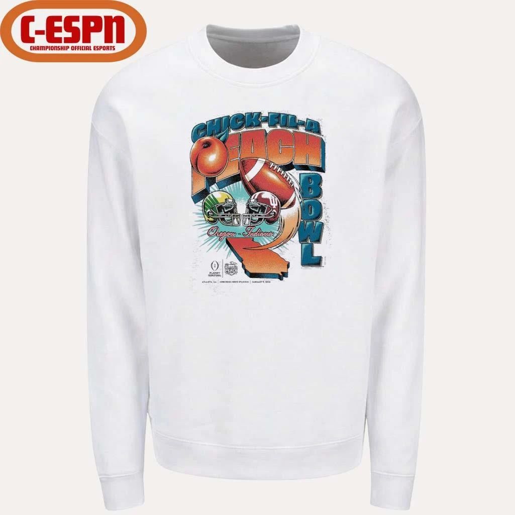 CFP 2026 Peach Bowl Matchup T-Shirt Oregon Vs Indiana
