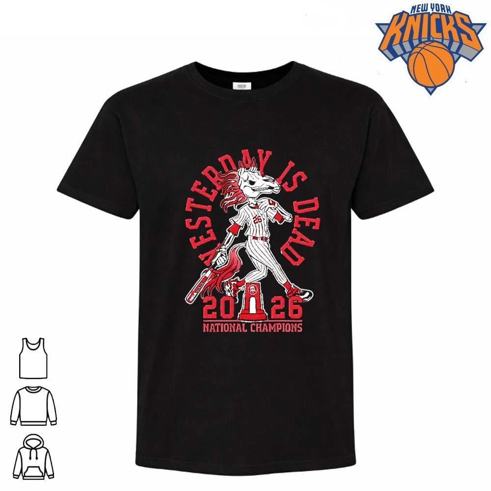 Oklahoma Sooners Baseball Skeleton Horse 2026 National Champions Shirt