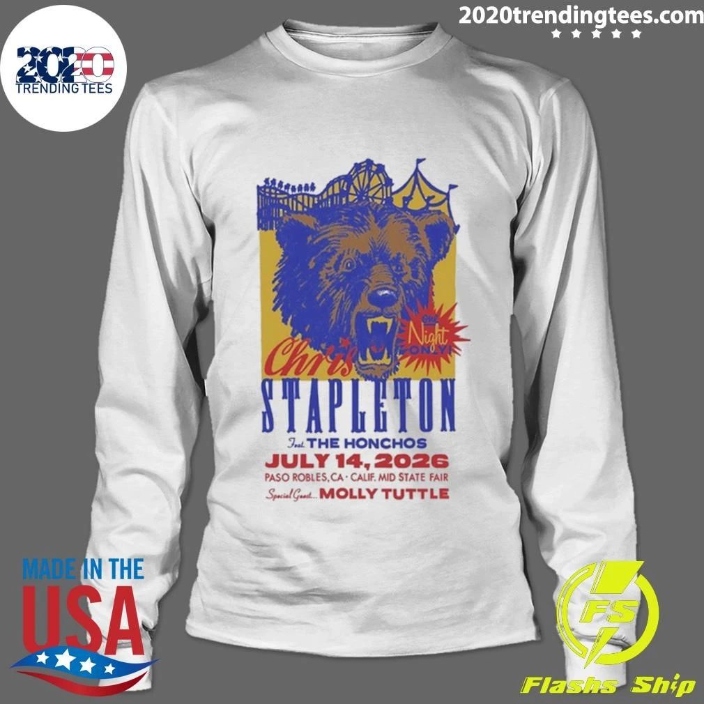 Chris Stapleton The Honchos July 14, 2026 Paso Robles, Ca-Calif Shirt