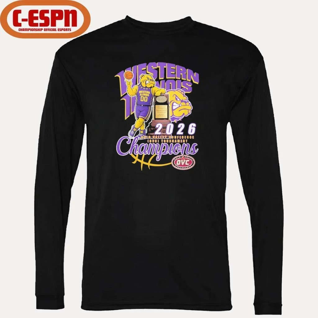 Western Illinois Leathernecks Mascot 2026 OVC Basketball Conference Champions Shirt