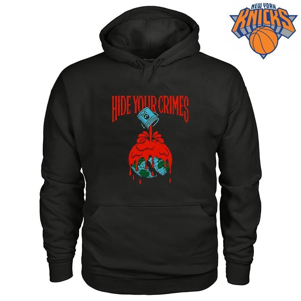 Hide Your Crimes Poison Bucket Earth Globe Graphic T Shirt