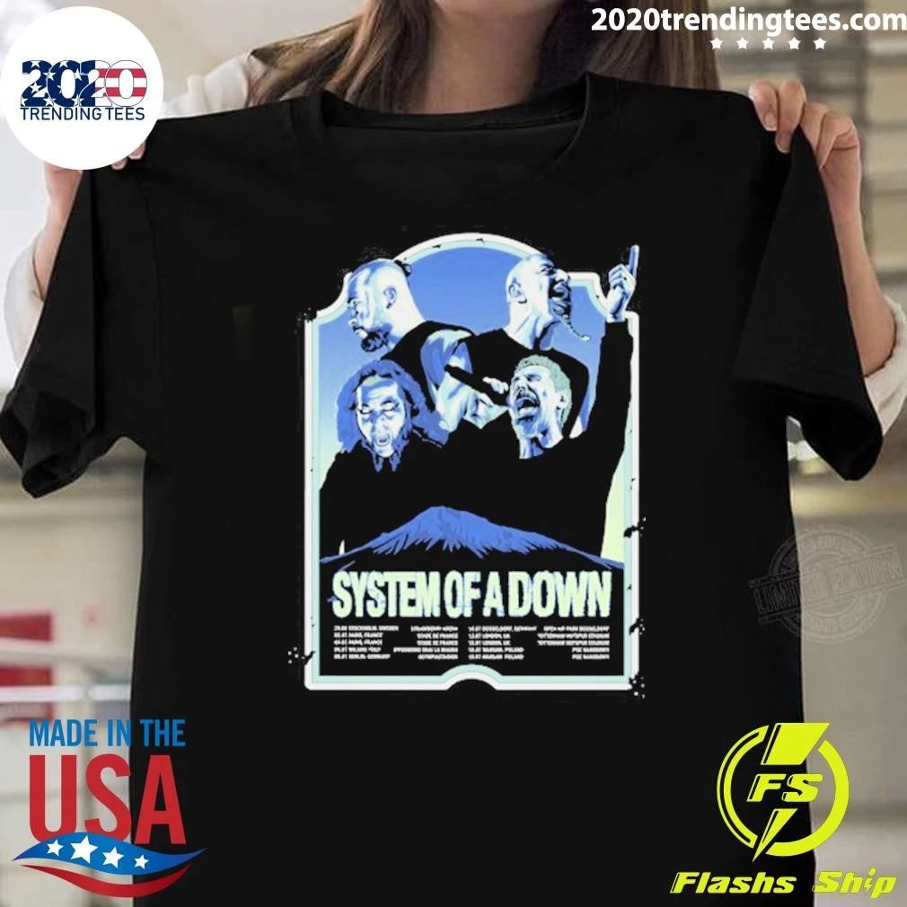 System Of A Down The European Tour 2026 Shirt