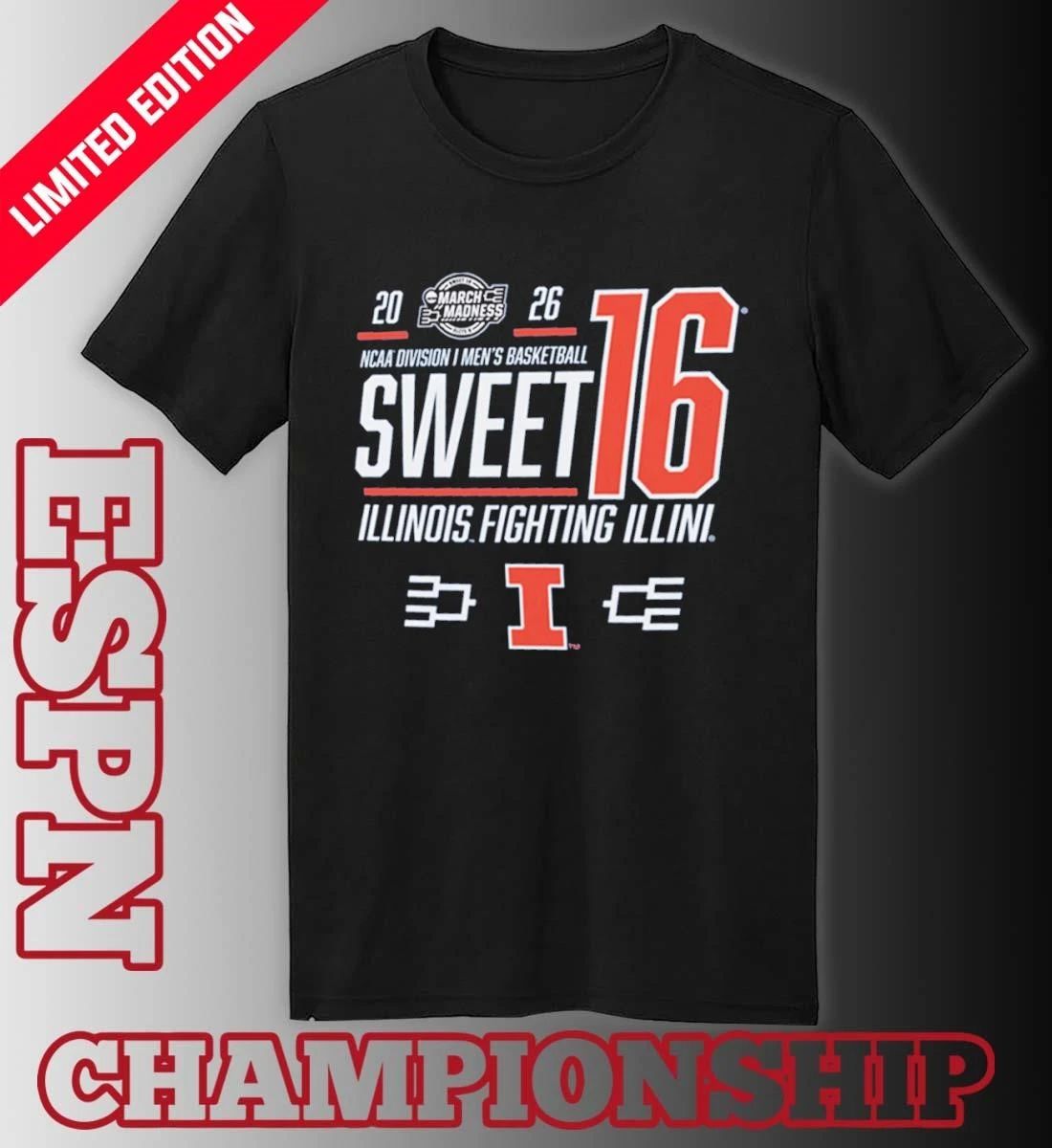 Illinois Men’s Basketball Sweet 16 Bound Net 2026 Shirt