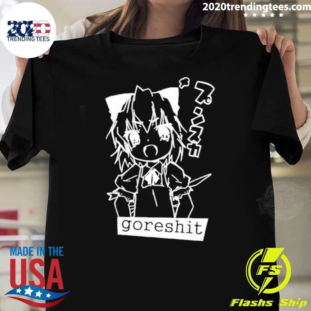 Goreshit Anime Girl Breakcore Electronic Shirt