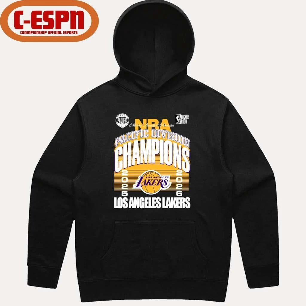 2025-26 NBA Pacific Division Champions Los Angeles Lakers T-Shirt