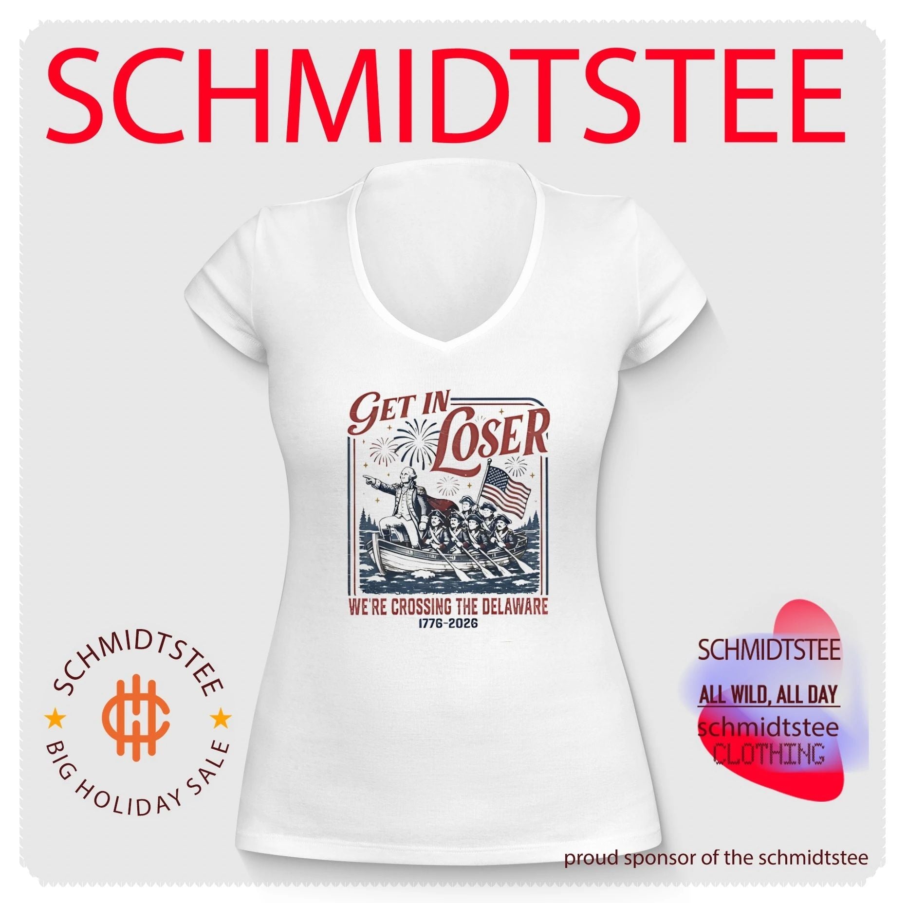 Get in loser we’re crossing te Delaware 1776-2026 shirt