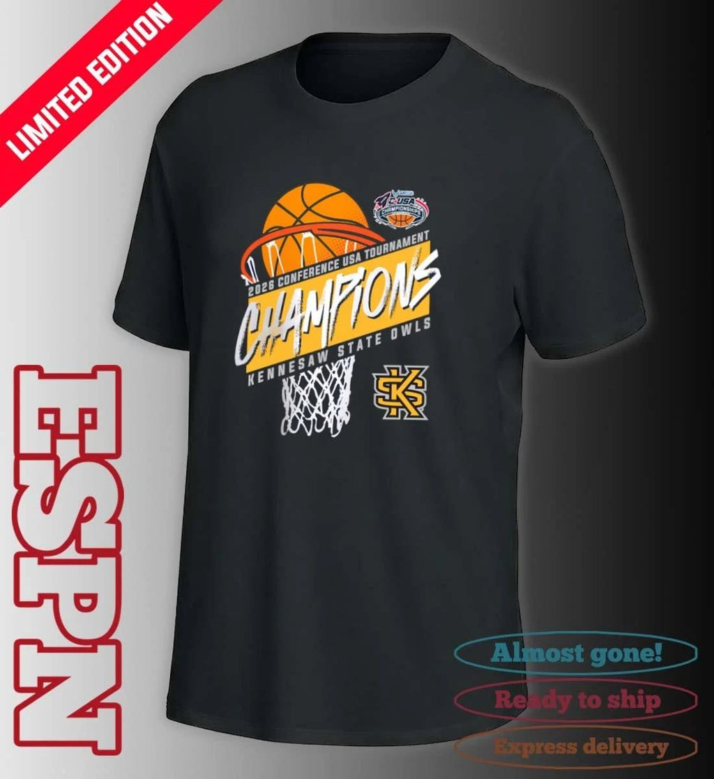 Kennesaw State Men’s Basketball Conference USA Tournament Champions 2026 T-Shirt
