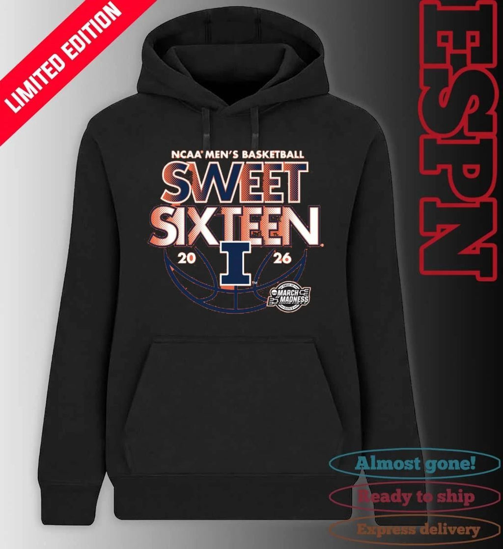 Sweet Sixteen 2026 Illinois NCAA Men’s Basketball Shirt