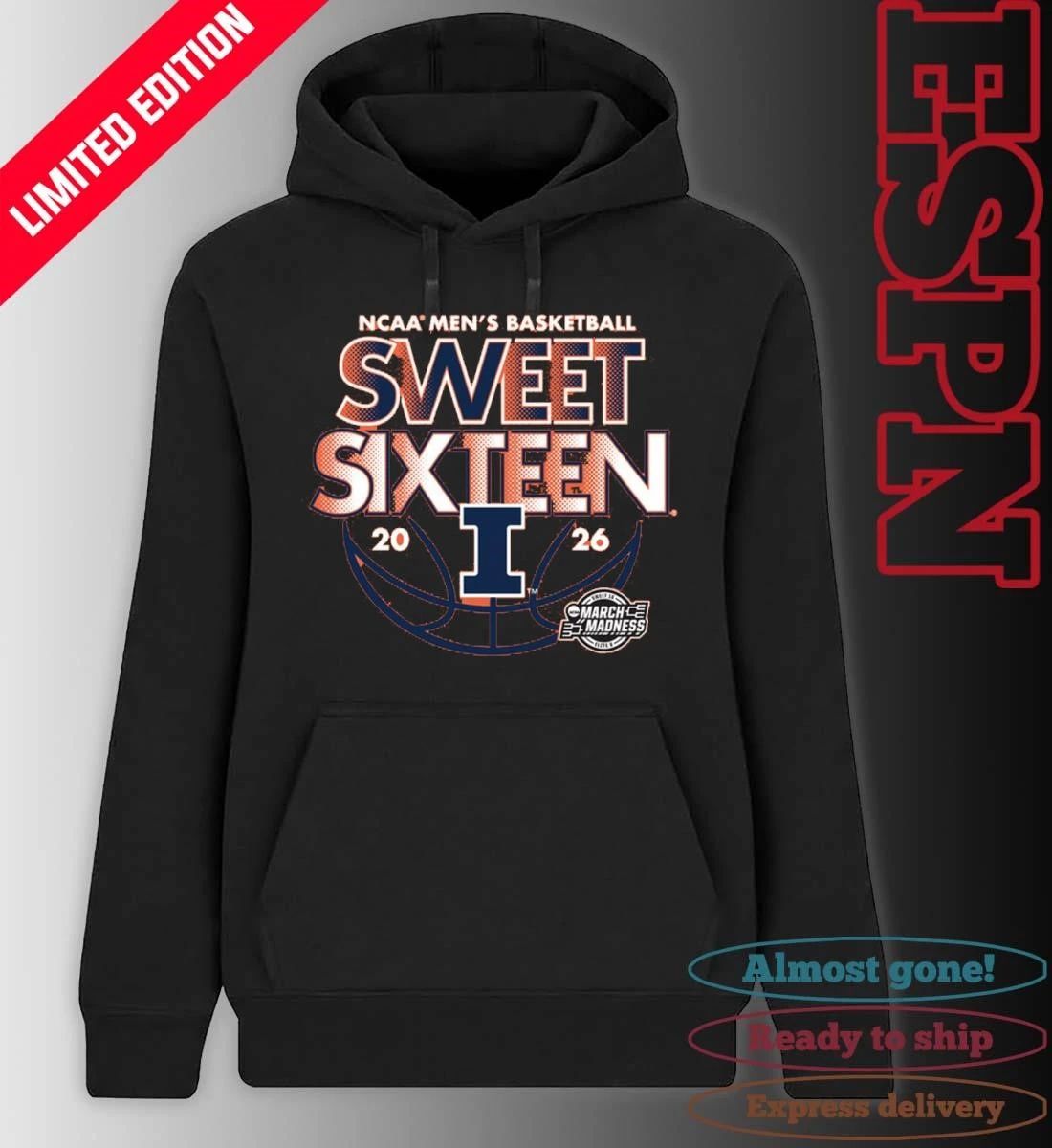 Sweet Sixteen 2026 Illinois NCAA Men’s Basketball Shirt