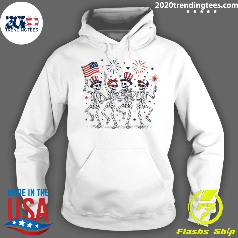 Fuck Trump Skeleton Liberal America Fourth Of July Anti Fascism Resistance Shirt