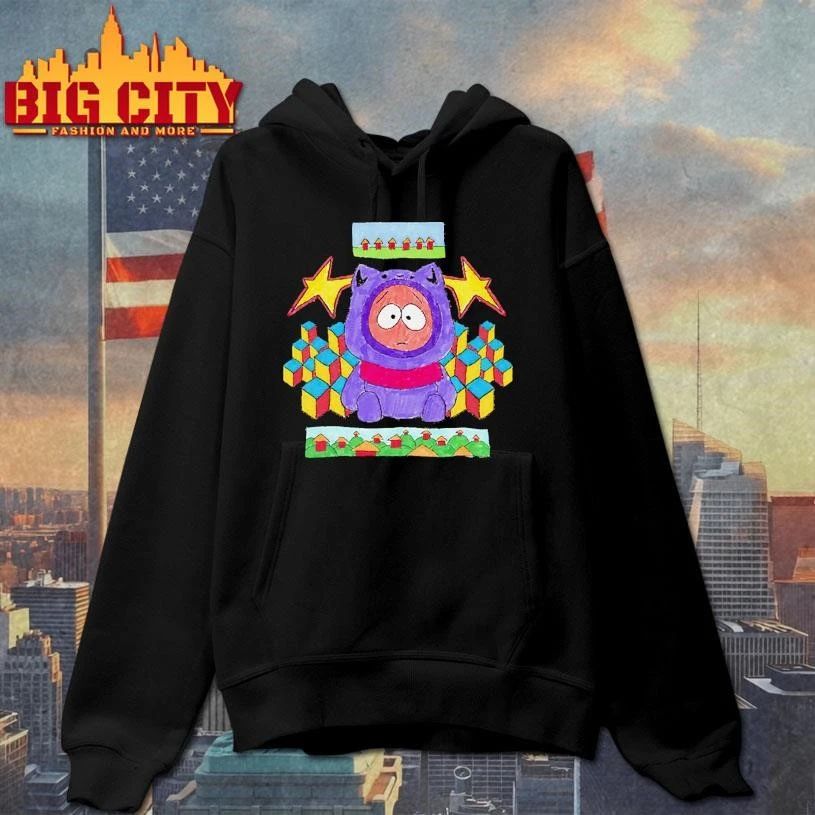 Parody South Park Purple Cat Costume Geometric Pattern T shirt