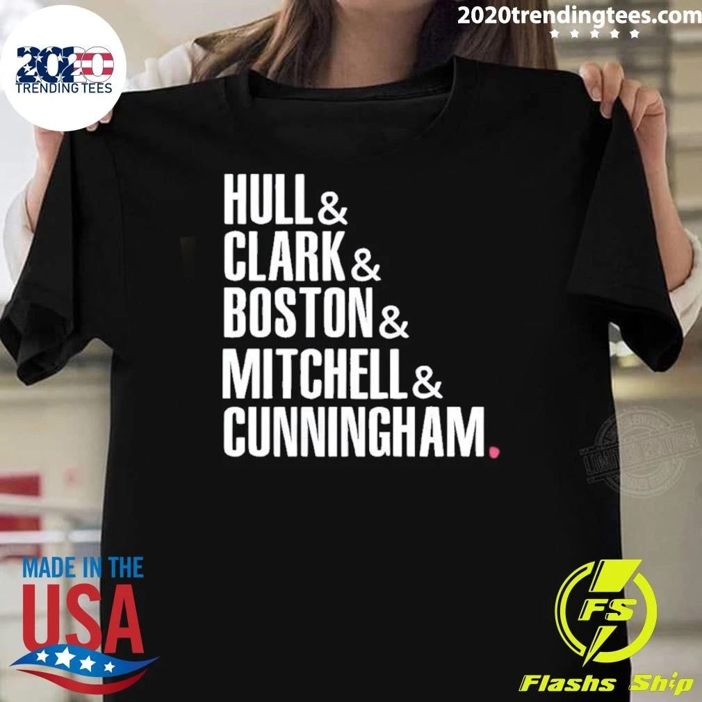 Hull Clark Boston Mitchell Cunningham Indiana Fever Basketball Wnba 2026 Shirt