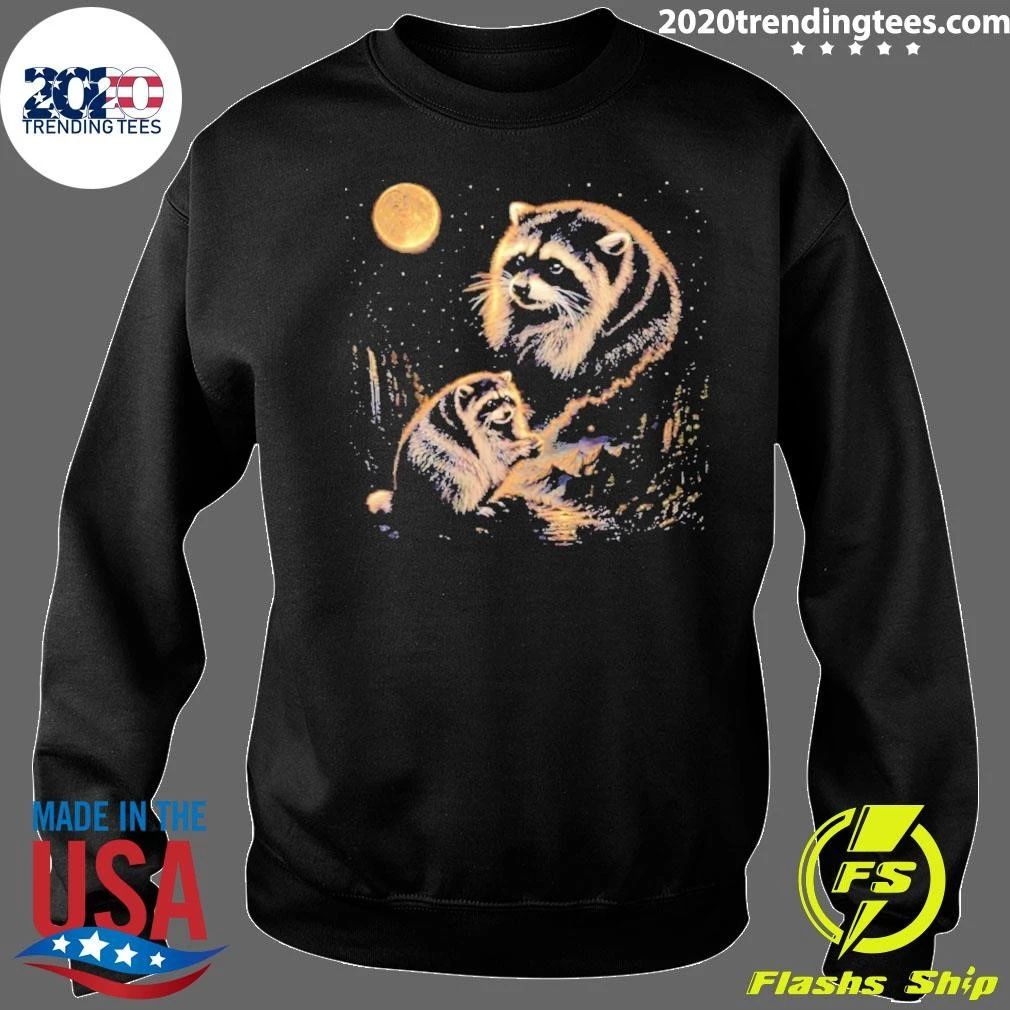 Raccoon And Moon Night Forest Nature Shirt