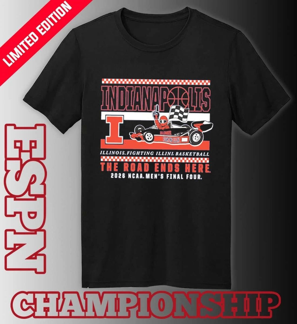 Illinois Men’s Basketball 2026 NCAA Final Four On The Road Again T-Shirt