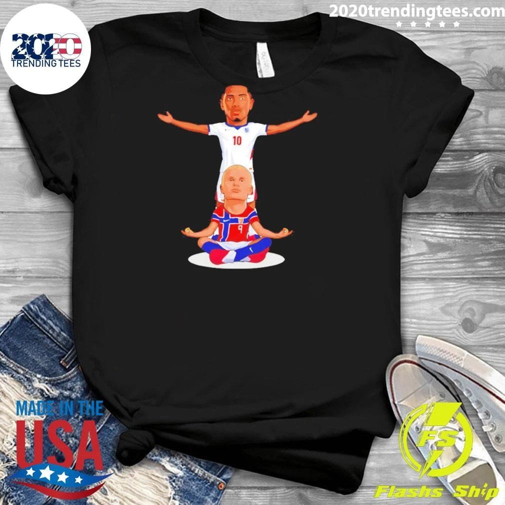 Jude Bellingham And Erling Haaland Number 10 And 9 England Norway Soccer World Cup 2026 Shirt