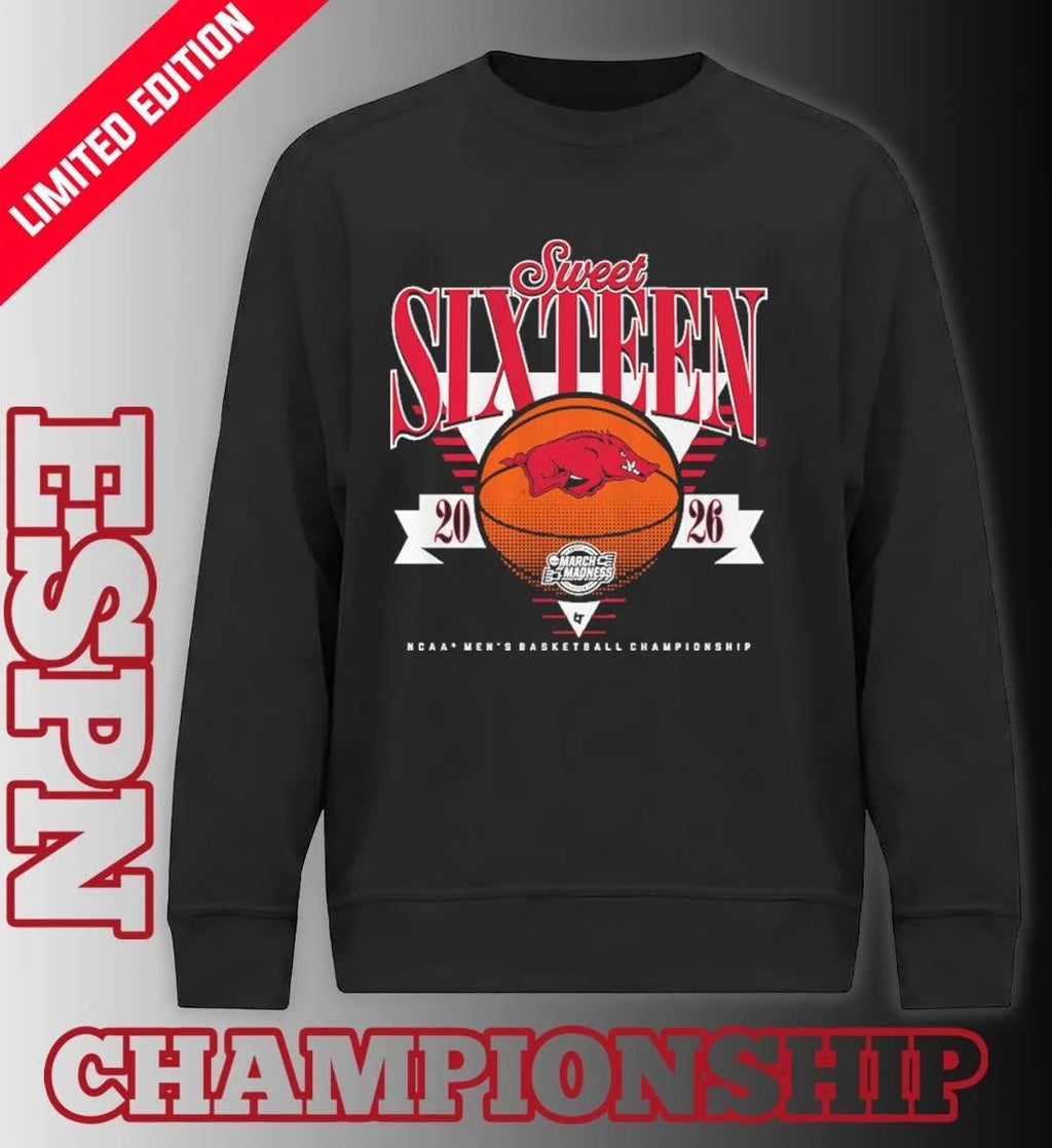 Arkansas Razorbacks MBB 2026 Sweet Sixteen shirt