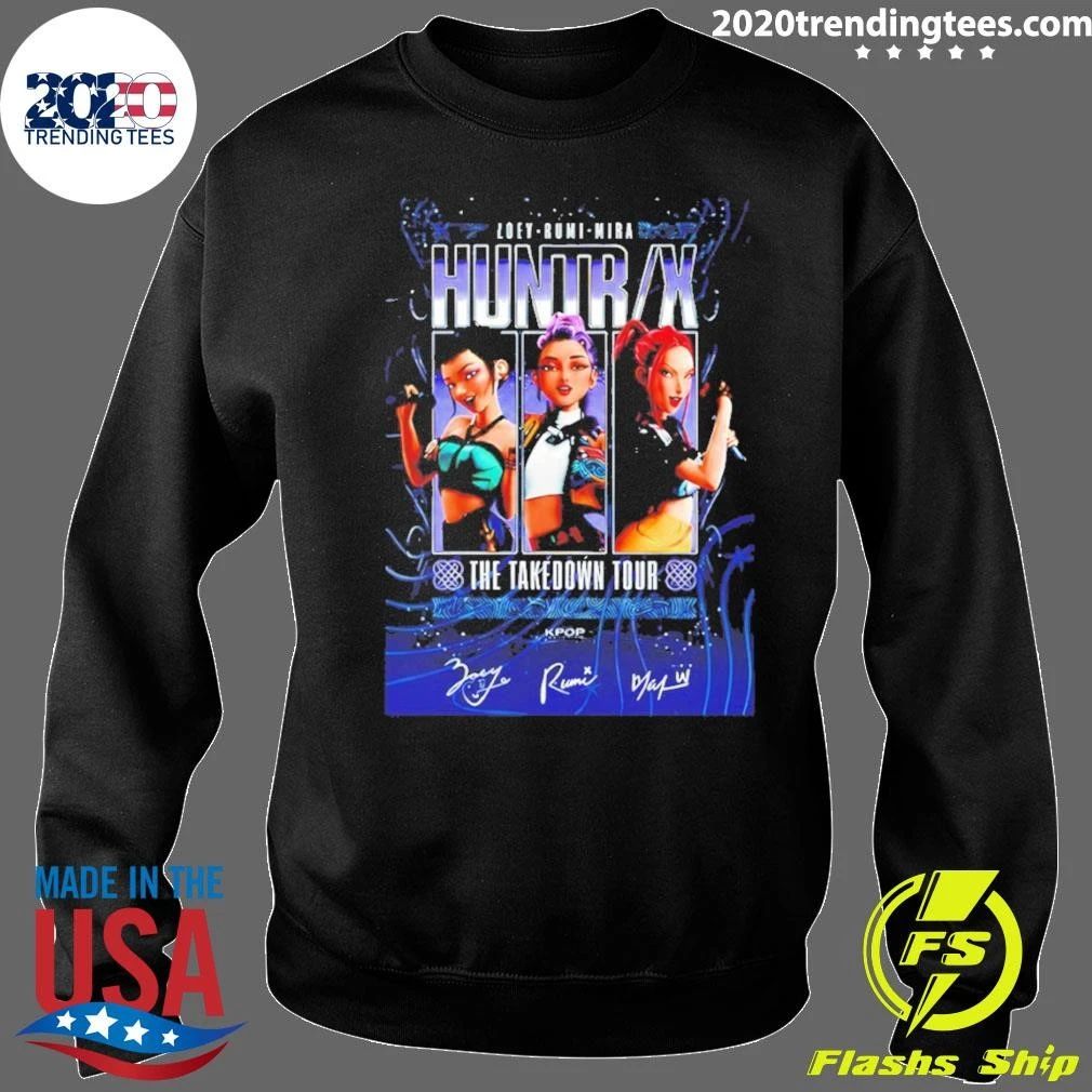 Zoey Rumi Mira Kpop Demon Hunters The Takedown Tour Signatures Shirt