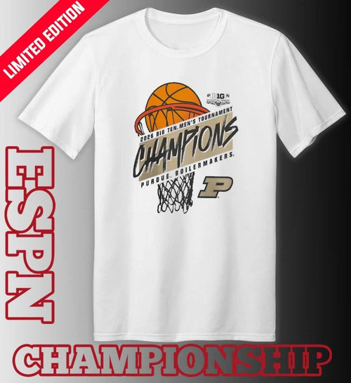 2026 Big 10 Men’s Basketball Tournament Purdue Boilermakers Champions T-Shirt