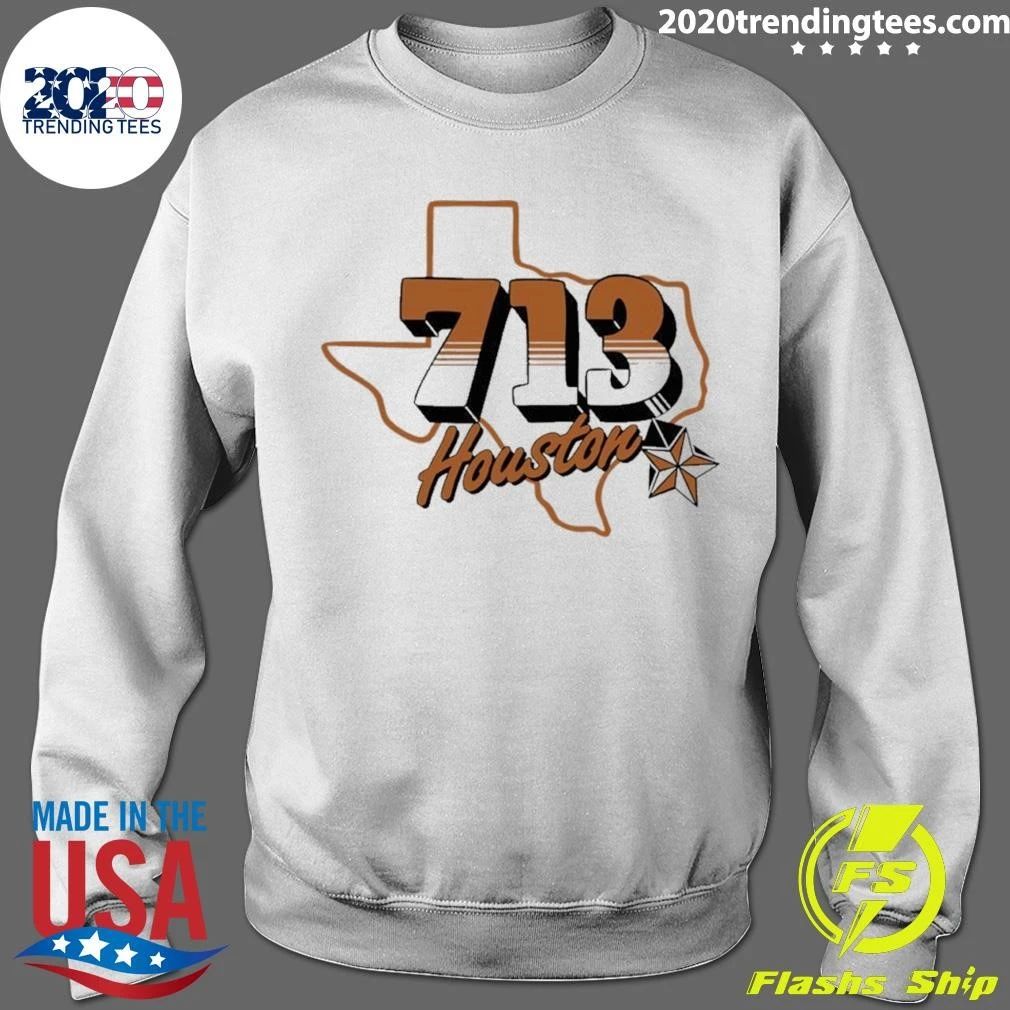 Houston 713 Texas Map shirt