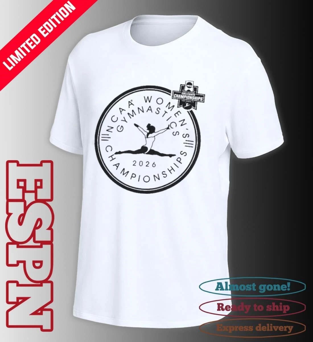 2026 NCAA Women’s Gymnastics Championship Fort Worth TX April 16 -18 Logo T-Shirt