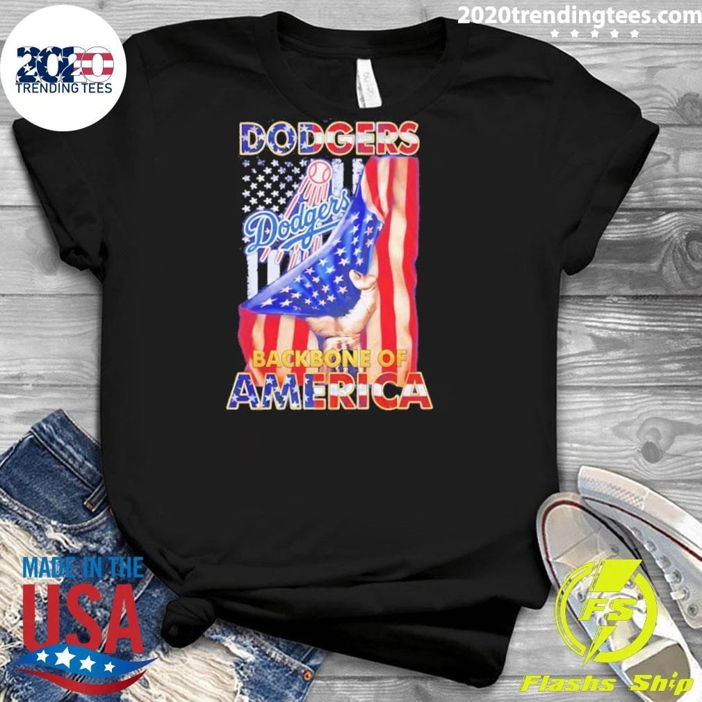 Dodgers Backbone Of America Mlb Baseball Shirt