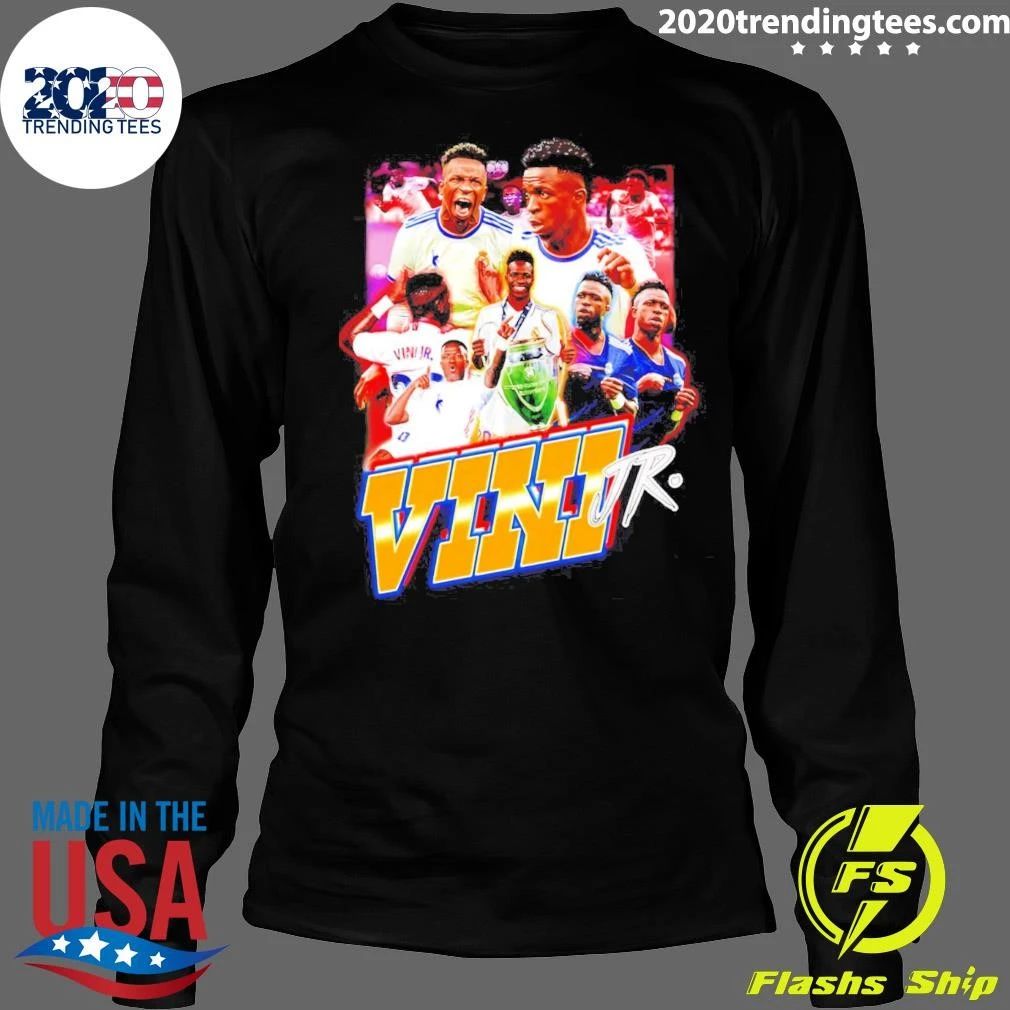 Vini Jr Real Madrid Collage Vinicius Junior Graphic Shirt
