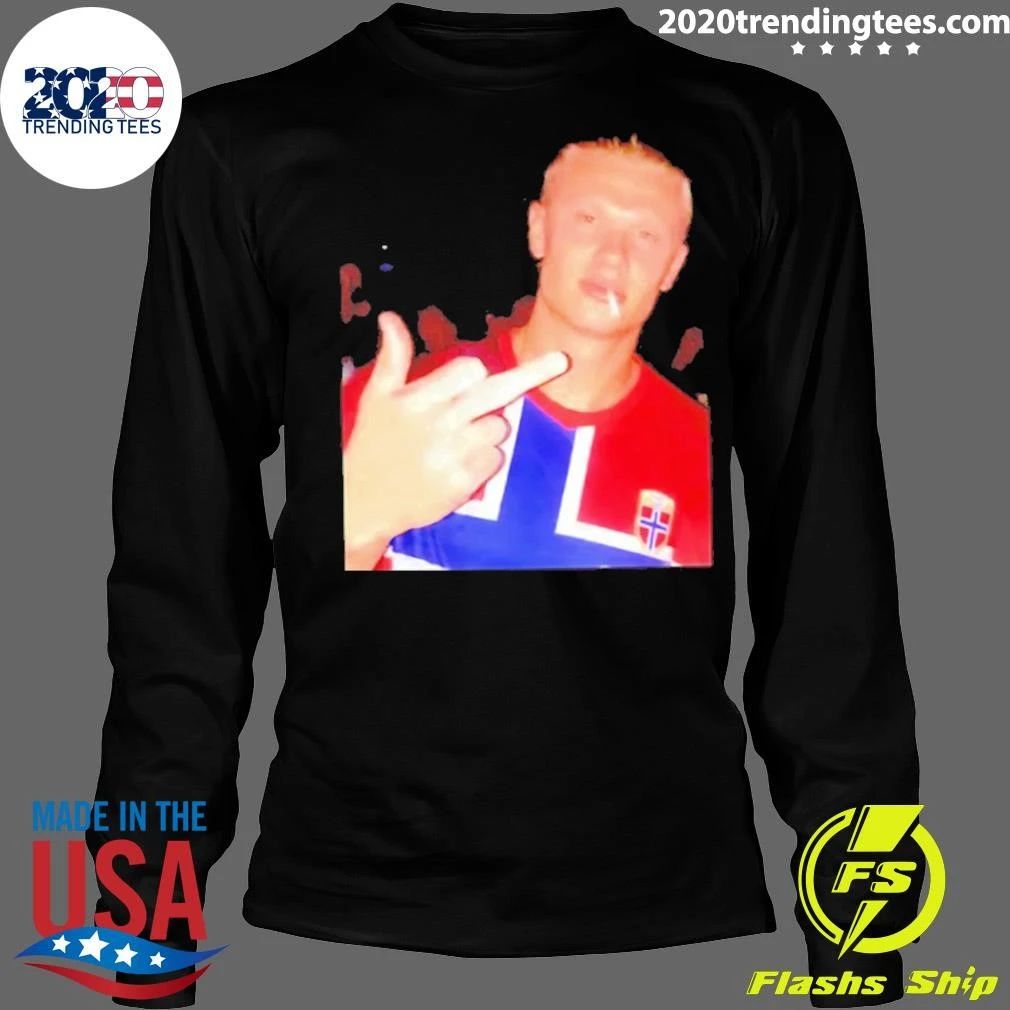 Erling Haaland Norway National Middle Finger Shirt