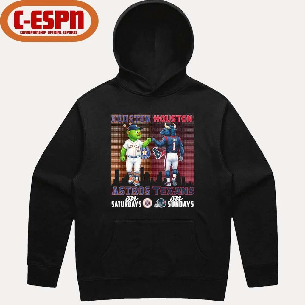 Mascot Houston Astros On Saturdays And Houston Texas On Sundays Shirt