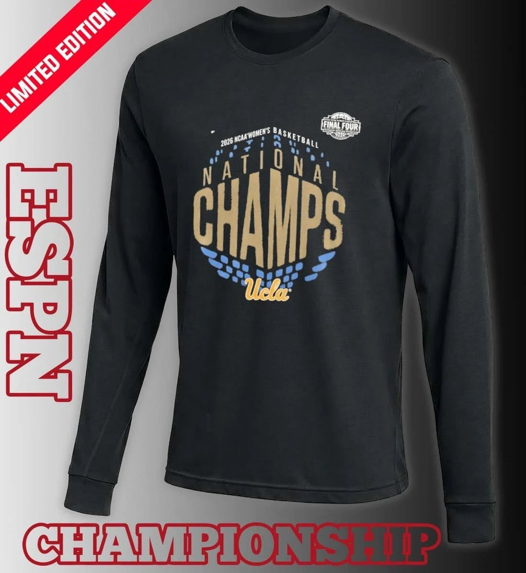 UCLA Bruins 2026 NCAA Women’s Basketball National Champions Locker Room T-Shirt