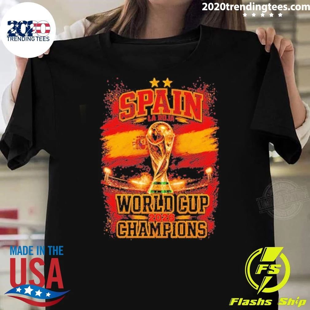 Spain Soccer World Cup Champions La Roja 2026 Shirt