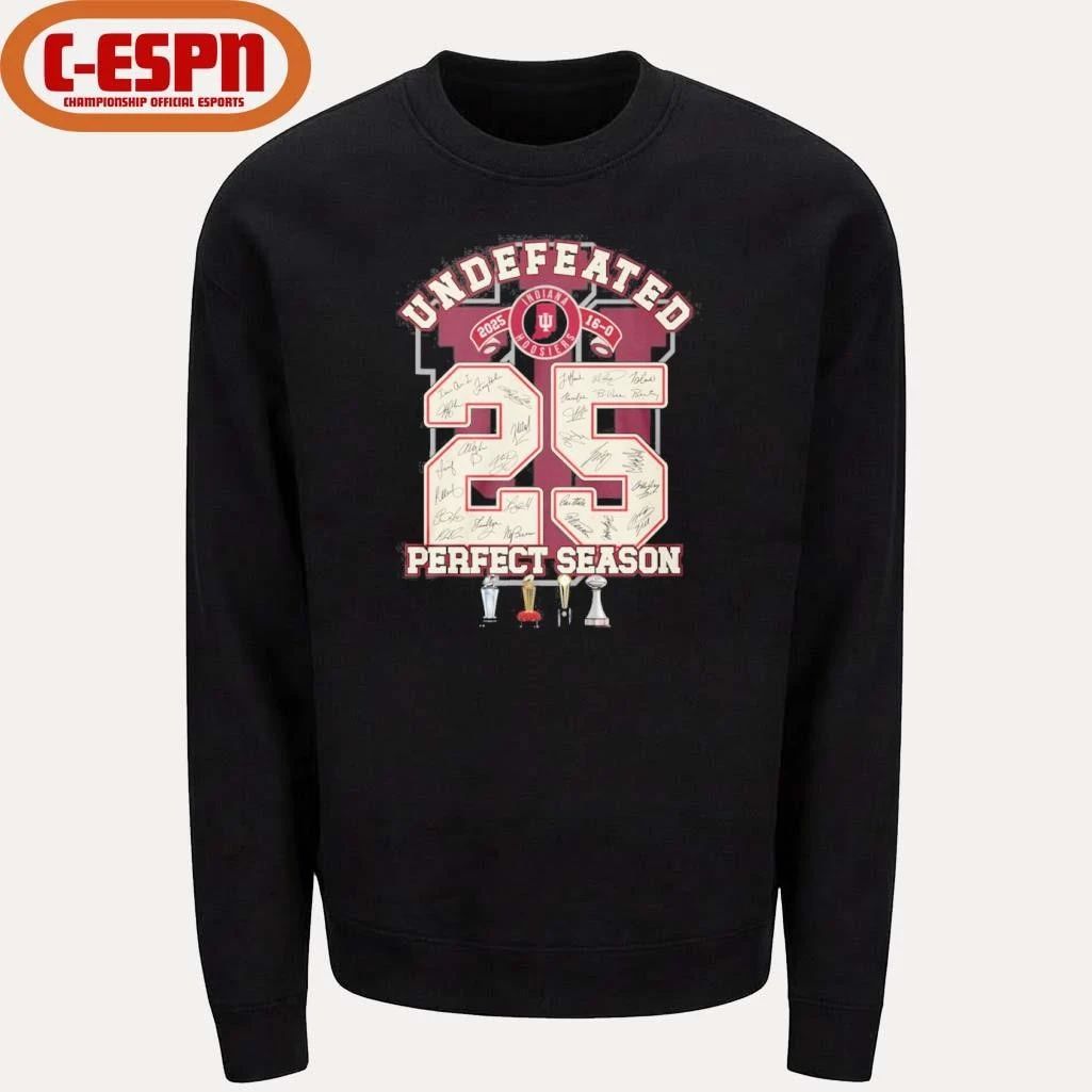 IU Football Undefeated 16-0 Perfect Season 2025 Shirt