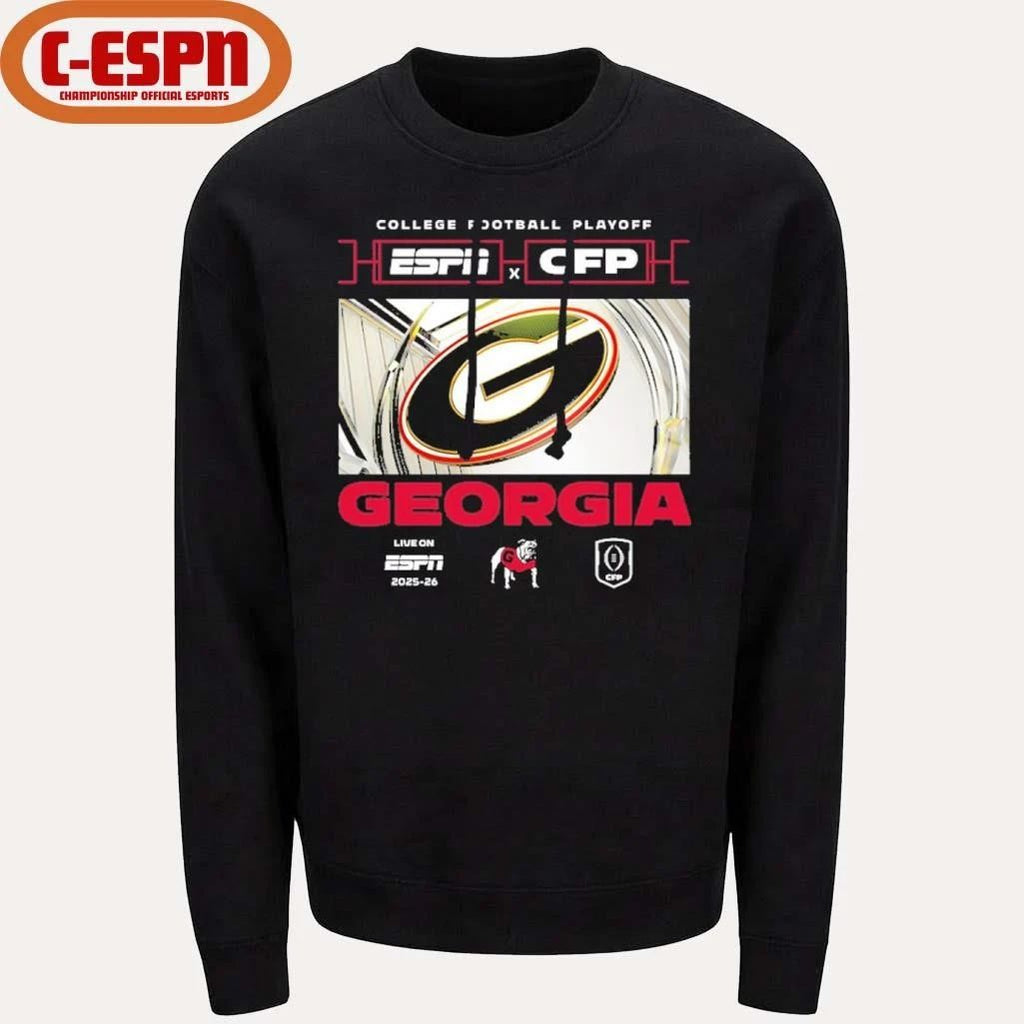 2025-26 CFP Georgia Bulldogs Window Shirt