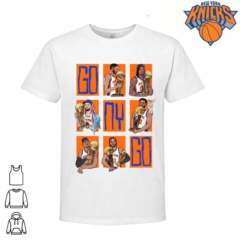 Go NY Go New York Basketball Champions Player Grid Graphic Trophy Celebration Art shirt