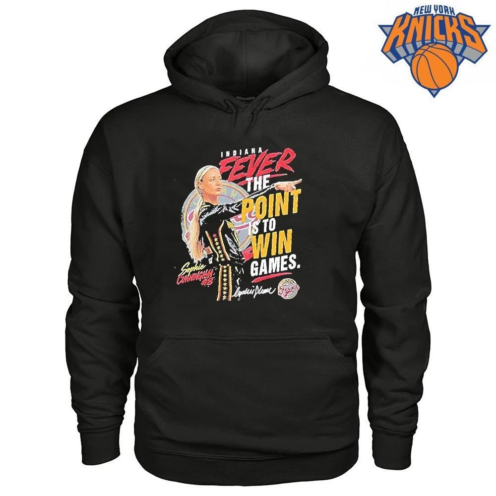 The Point Is To Win Games Sophie Cunningham Indiana Fever Basketball Wnba Signature Shirt