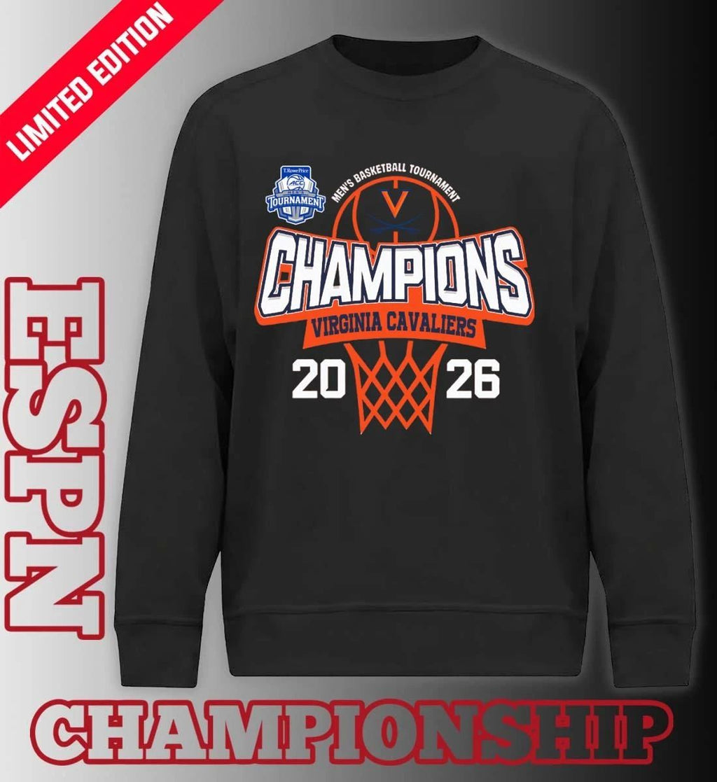 ACC Men’s Basketball Tournament 2026 Champions Virginia Cavaliers T-Shirt
