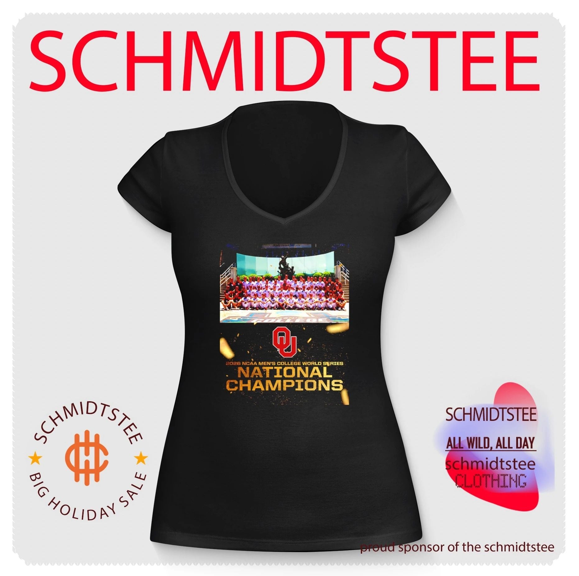 2026 Oklahoma Sooners NCAA Men’s College World Series National Champions shirt