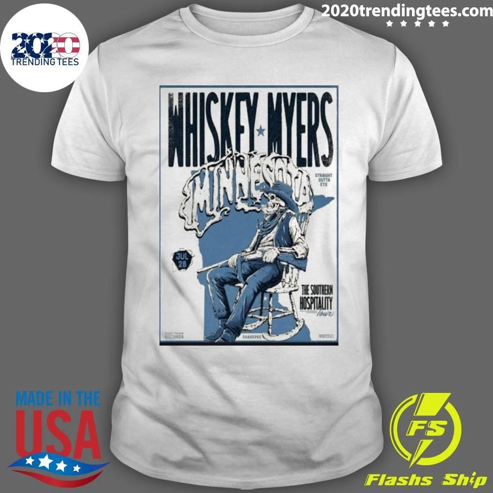 Whiskey Myers Minnesota 2026 Southern Hospitality Tour Home Shirt
