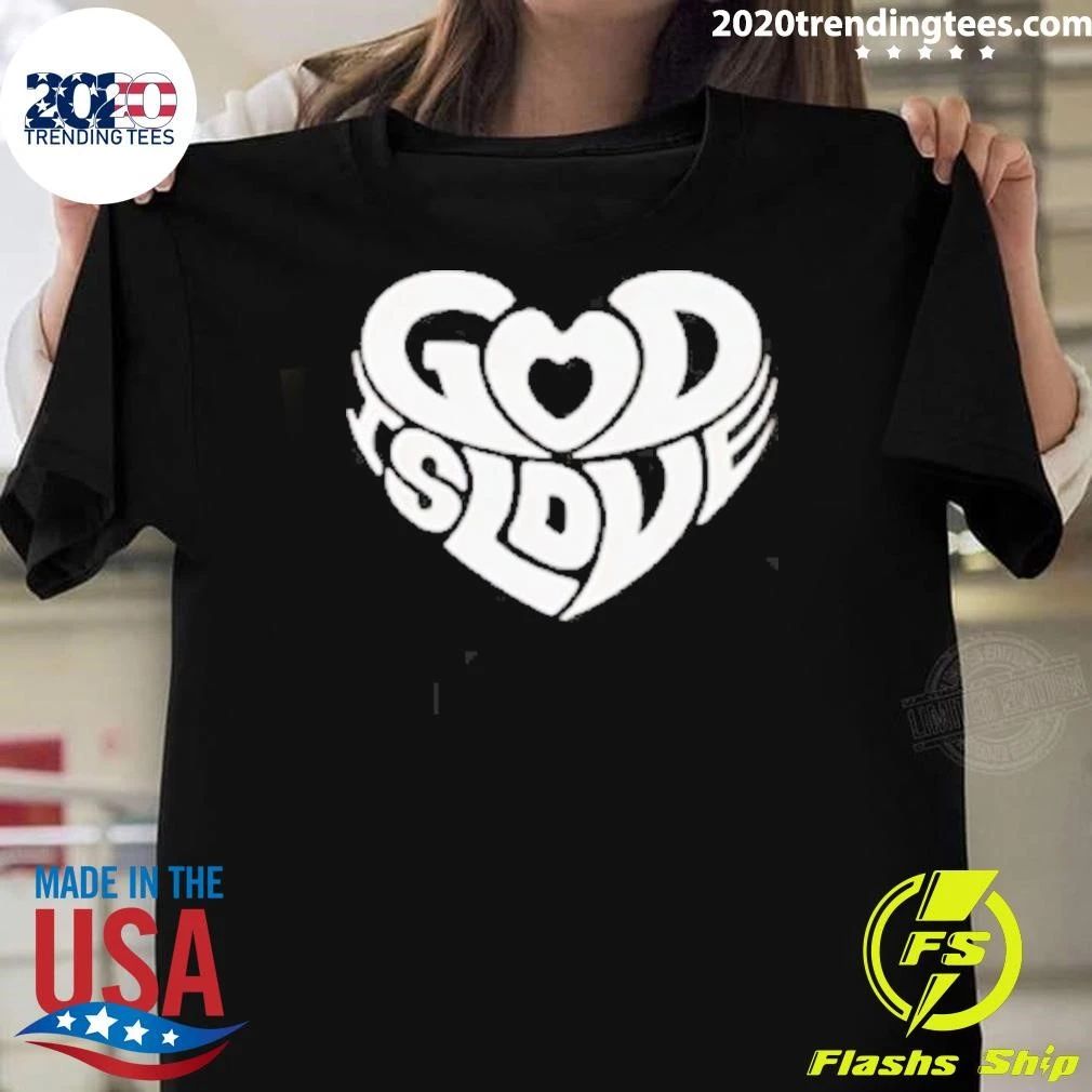 God Is Love Heart Logo Shirt