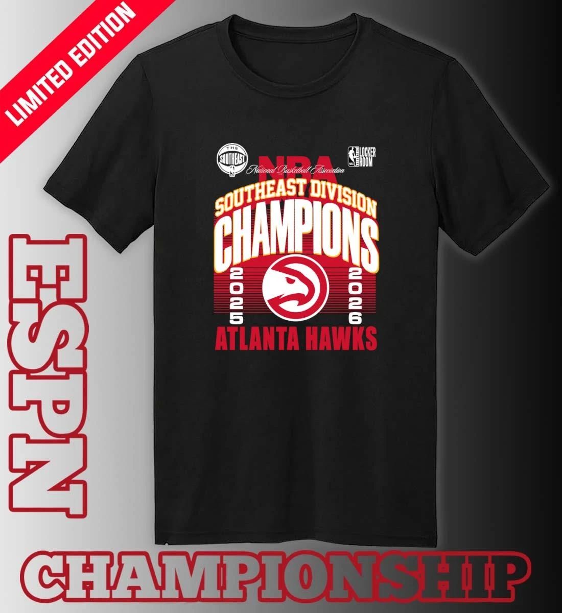 Atlanta Hawks 2026 Southeast Division Champions Locker Room T-Shirt