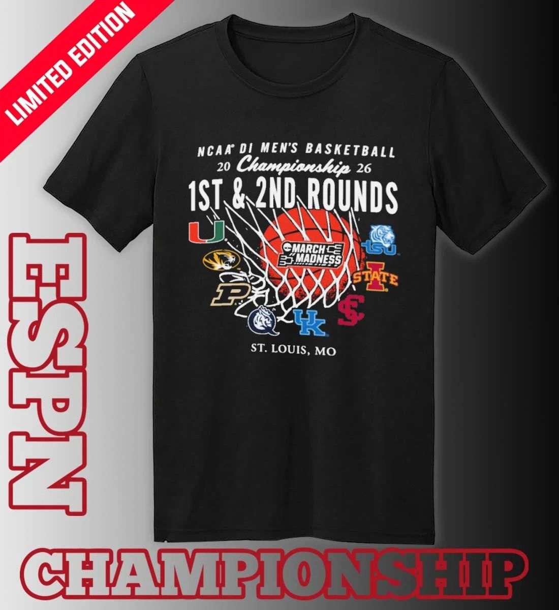 2026 NCAA DI Men’s Basketball 1st, 2nd Rounds – St. Louis Shirt