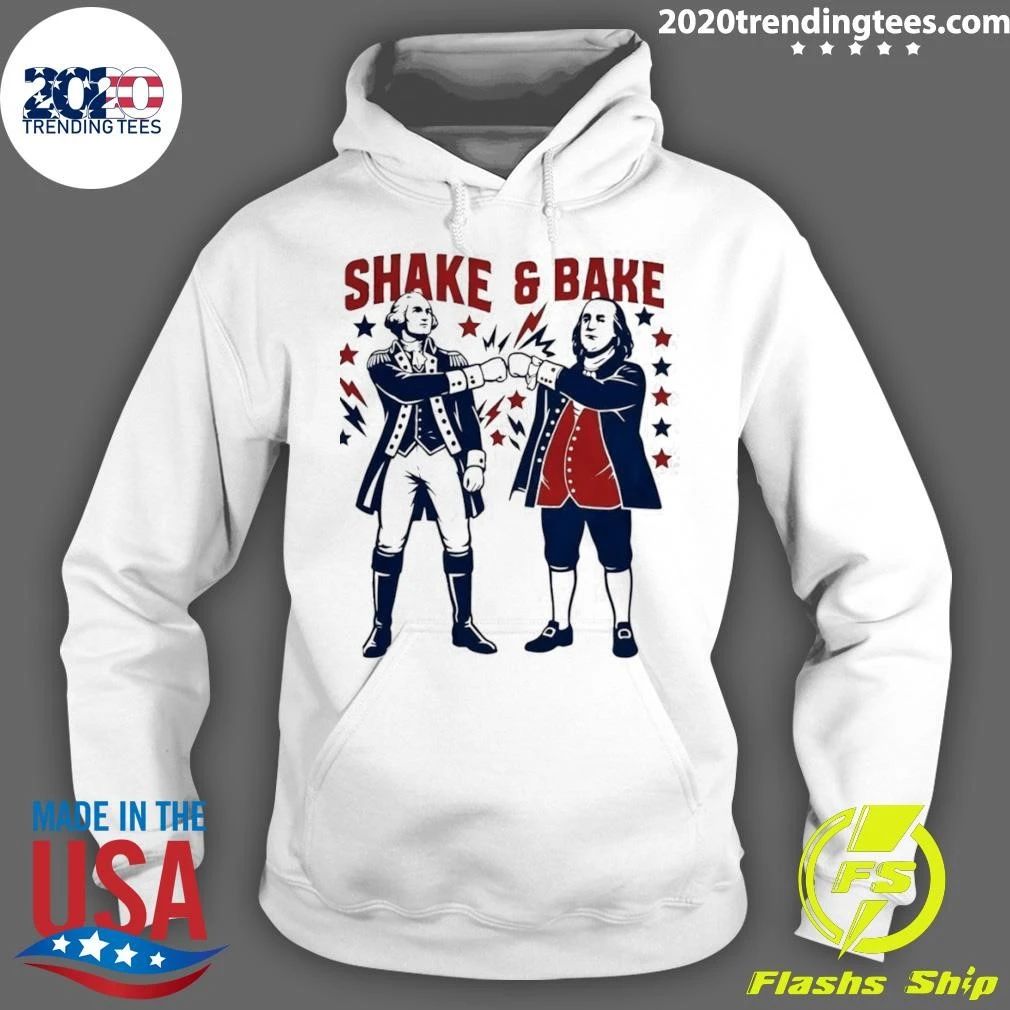 George Washington And Benjamin Franklin Shake And Bake Patriotic Founding Father 4th Of July Shirt