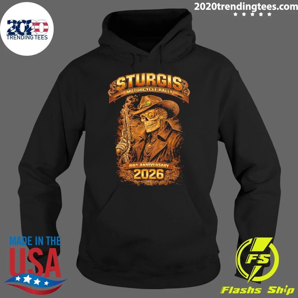 2026 Sturgis Motorcycle Steampunk Cowboy 86th Anniversary Shirt