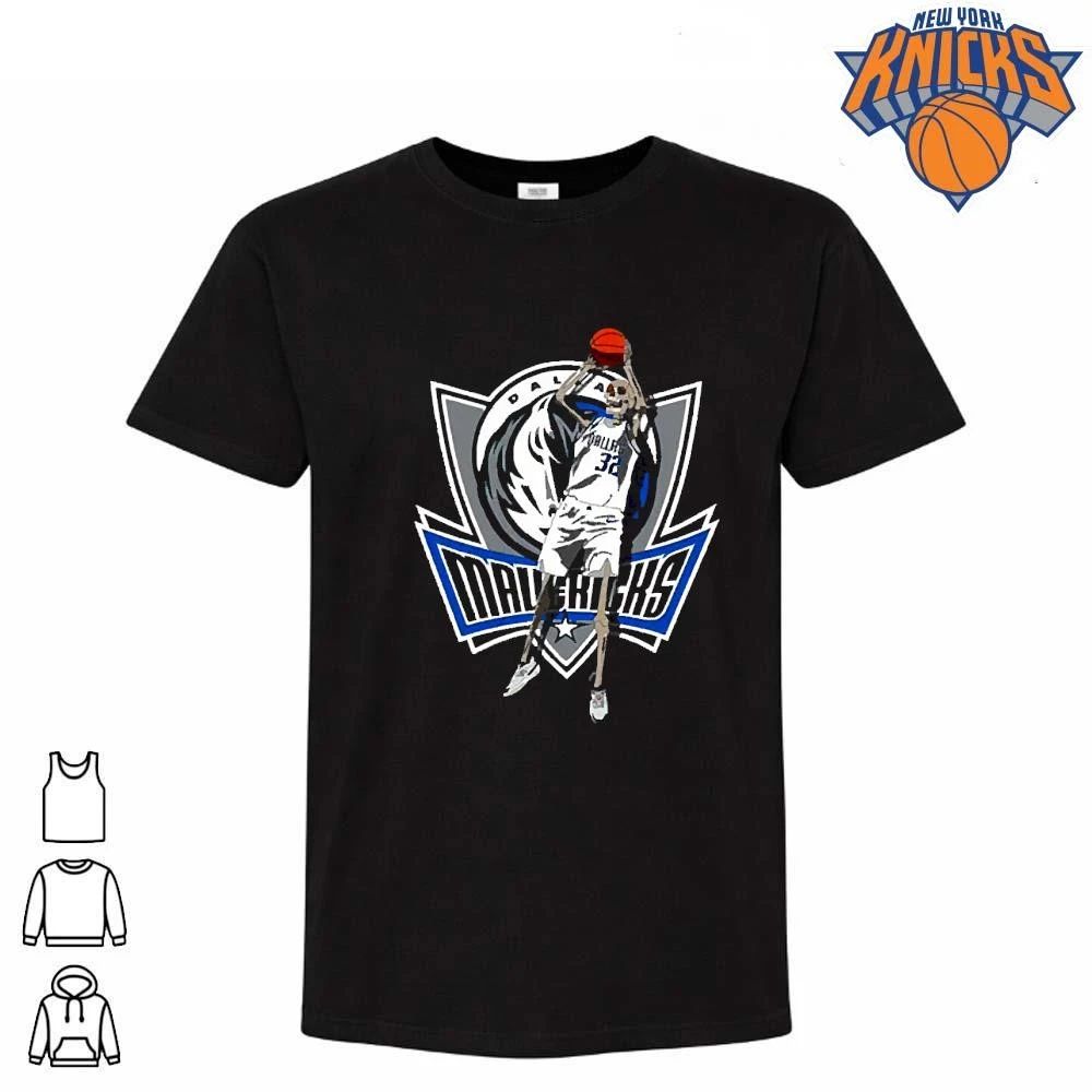 Dallas Mavericks Jason Kidd 32 Skeleton Jump Shot NBA Vintage Logo Shirt