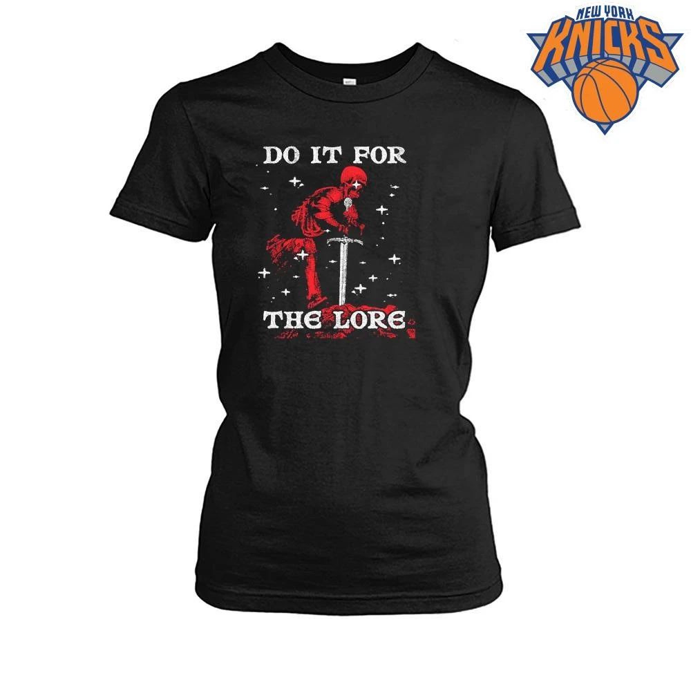 Do It For The Lore Grim Reaper Red Knight Sword Starry Night Fantasy Goth Shirt